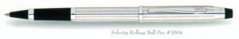 Classic Century Lustrous Chrome Rolling Ball Pen,More description