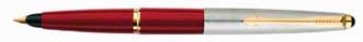派克新45型紅色鋼套金夾鋼筆,詳盡說明介紹